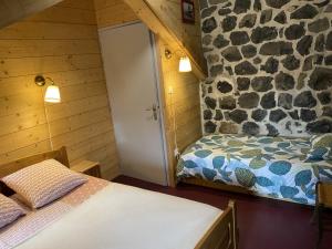 Gîte d'étape La Traverse客房内的一张或多张床位