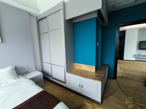 Postelja oz. postelje v sobi nastanitve Meritz Hotel