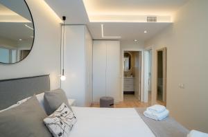 Katil atau katil-katil dalam bilik di Sky View Design and relax top view with free parking