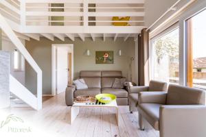 Istumisnurk majutusasutuses PITTORESK, unieke vakantiewoning in Westouter