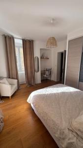 Postel nebo postele na pokoji v ubytování ALG appartement