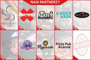 a collage of different signs with different logos at EASY RENT Apartments- Unia Art Residence 130, Basen & SPA, Centrum Free Parking 24h Check-in in Lublin