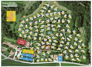 a map of a park with many buildings at Ferienhaus Neckar 108 in Hayingen