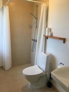 Koupelna v ubytování Guesthouse Hune