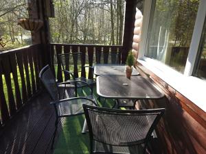 Balkón nebo terasa v ubytování Stravaigin Lodges
