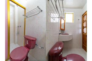 Koupelna v ubytování Capital O Hospedaje Los Angeles San Cristobal De Las Casas + 37 fotografií