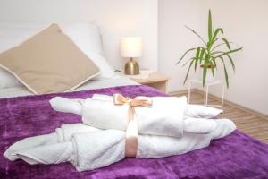 Ein Bett oder Betten in einem Zimmer der Unterkunft Apartment Superb View 2