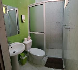 Koupelna v ubytování casa alcindo