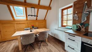 Kuchyň nebo kuchyňský kout v ubytování Apartments Mala Korita Soče