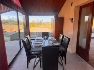 Balkón nebo terasa v ubytování Gîte de groupe "chez le Dragou"