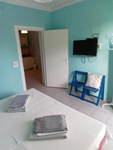 TV a/nebo společenská místnost v ubytování Apartment Lea