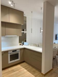 Kuchyň nebo kuchyňský kout v ubytování Luxury apartment with garage in Old bakery