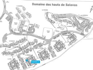 a site plan of a residential area with buildings at Maison Duplex avec Terrasse, 2 Chambres, Piscines et Parking - FR-1-382-19 in Salavas +2 photos