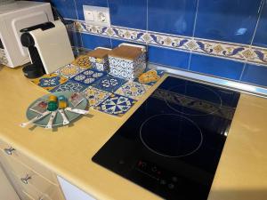 A kitchen or kitchenette at Vera marinas - relax and privacy