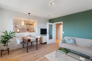 Sjónvarps- og/eða afþreyingartæki á Ferienwohnung Panorama - Suite