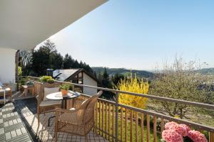 Svalir eða verönd á Ferienwohnung Panorama - Suite