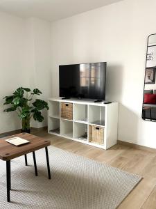 TV a/nebo společenská místnost v ubytování Little Rose apartment