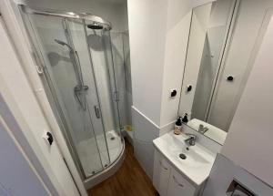 Koupelna v ubytování Warsaw City CENTER Apartment