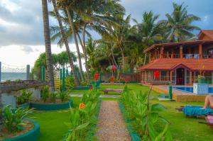 Zahrada ubytování Anjayu Villa - Ayurveda Beach Resort
