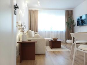 TV a/nebo společenská místnost v ubytování Apartament Jadwiga