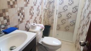 Koupelna v ubytování Cabaña Brisas + 8 fotografií