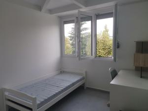 Postel nebo postele na pokoji v ubytování Appartement lumineux et convivial à partager