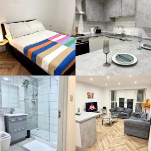 Et badeværelse på Luxury 2 Bed Apartment in West Midlands