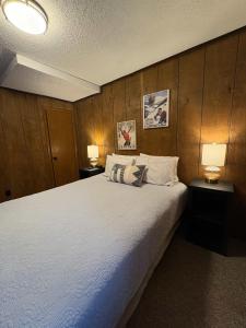 Postel nebo postele na pokoji v ubytování Cozy Ski Lodge Condo I Alpen Villas at Powderhorn Mountain