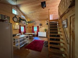 Kuchyň nebo kuchyňský kout v ubytování Forest nest