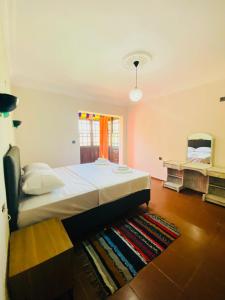 Ένα ή περισσότερα κρεβάτια σε δωμάτιο στο Lykia Way 2 bedroom apartment Oludeniz Pool