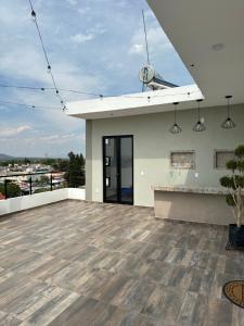 Svalir eða verönd á Estudio - Roof Garden en Tula