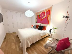 Ένα ή περισσότερα κρεβάτια σε δωμάτιο στο Greenview Golf Apartment