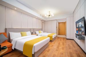 Letto o letti in una camera di 寓米公寓(琶洲会展中心广州塔店)