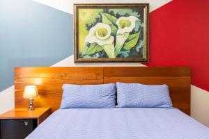 Gulta vai gultas numurā naktsmītnē Hotel Viña del Mar Omoa