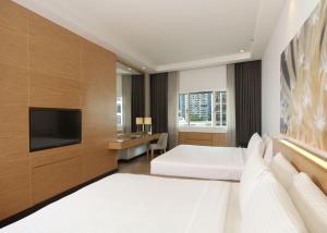 TV a/nebo společenská místnost v ubytování ANSA Hotel Kuala Lumpur