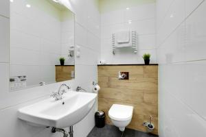Koupelna v ubytování Hotel Diament Plaza Gliwice