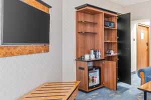 Kuchyň nebo kuchyňský kout v ubytování Hotel Diament Plaza Gliwice