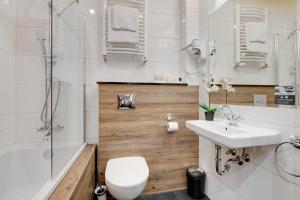 Koupelna v ubytování Hotel Diament Plaza Gliwice