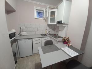 Kuchyňa alebo kuchynka v ubytovaní Ilona Apartman