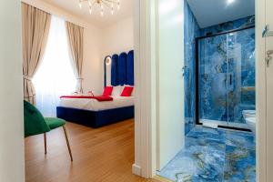 Postel nebo postele na pokoji v ubytování Historical Center