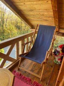 Balkón nebo terasa v ubytování Drinska Villa Cabin