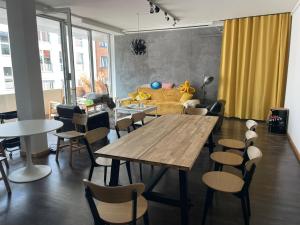Posezení v ubytování Heart of Gold Hostel Berlin