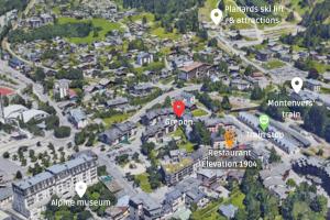 Widok na miasto Chamonix-Mont-Blanc z tego apartamentu
