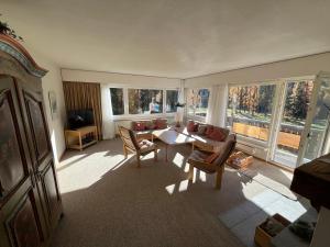 Posezení v ubytování Apartment Scuol