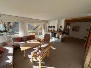 Posezení v ubytování Apartment Scuol