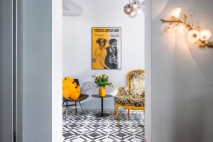 Posezení v ubytování Tromostovje apartments