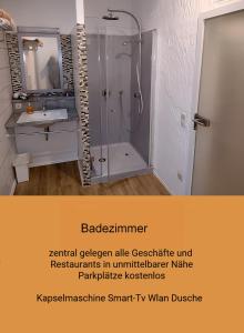 Ein Badezimmer in der Unterkunft Zum Treppche Hotel Garni