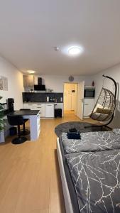 Η κουζίνα ή μικρή κουζίνα στο Modern city apartment with parking +8 φωτογραφίες