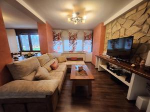 A television and/or entertainment centre at Apartamentos Fuentevieja