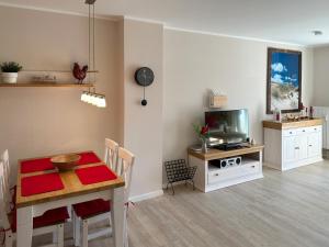 TV a/nebo společenská místnost v ubytování Strand Residenz Amrum *Strand Residenz 11*